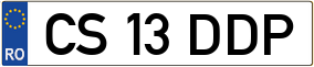 Trailer License Plate